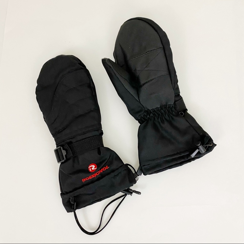 Rossignol L Black Ski Mittens with Liner